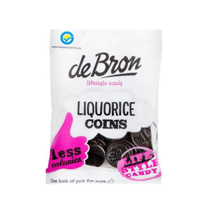 Sugar Free Liquorice Coins | De Bron Liquorice Coins | Sugar-Free EU