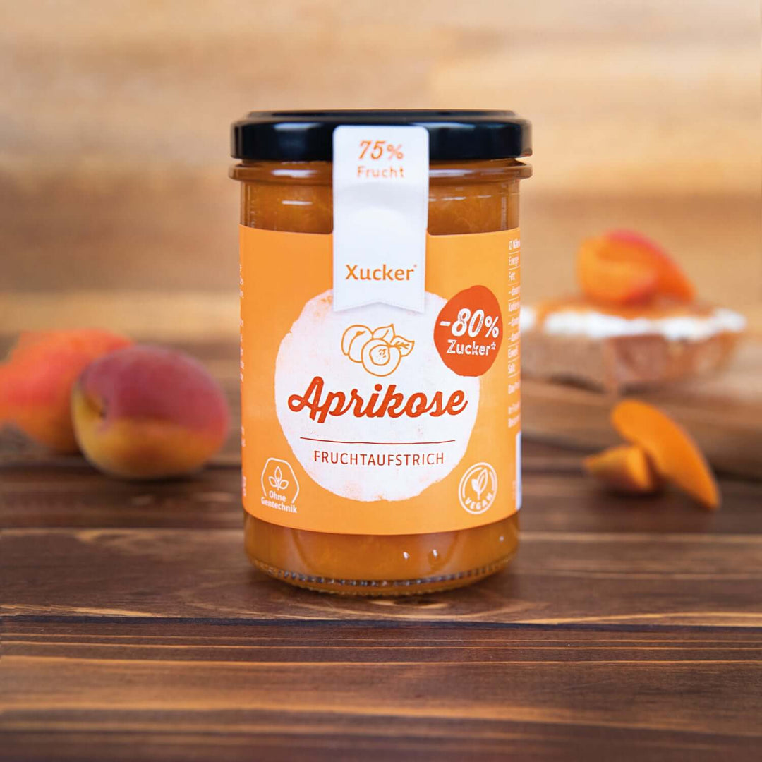 Xucker Fruchtaufstrich Aprikose Ohne Zuckerzusatz - verpackung