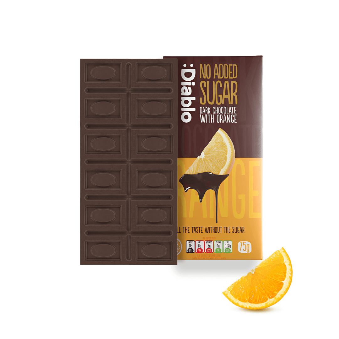 Diablo Schokolade mit Orange Ohne Zuckerzusatz