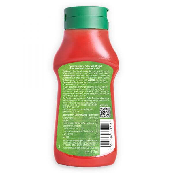 Tomatenketchup-Erythritol-Ohne-Zuckerzusatz - Hinter