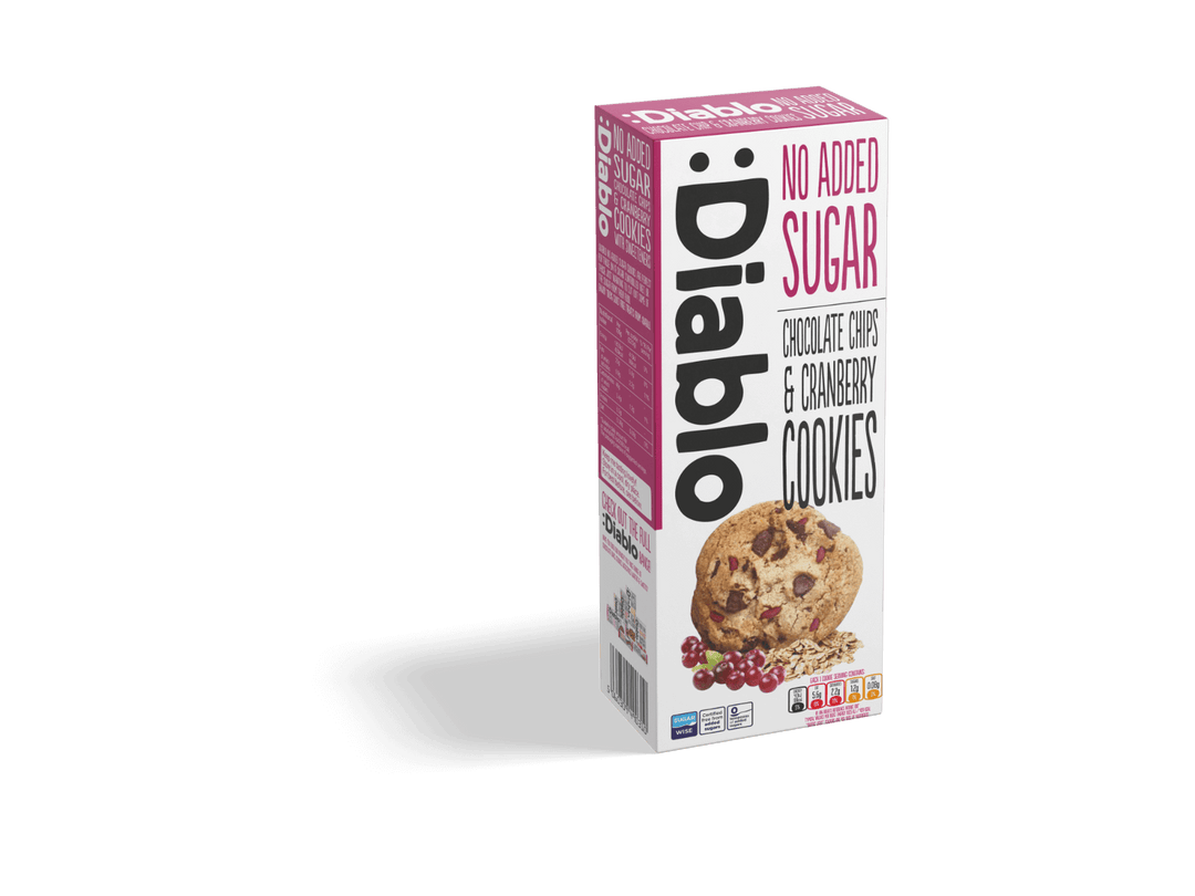 Diablo Chocolate Chips und Cranberry Cookies Ohne Zuckerzusatz - zu
